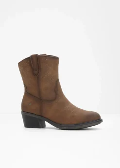 Damen Mustang High Heels|Stiefeletten|Cowboy Stiefelette