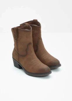 Damen Mustang High Heels|Stiefeletten|Cowboy Stiefelette