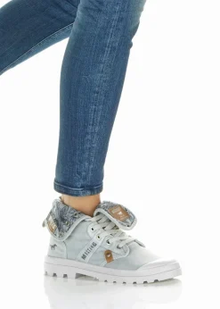 New High-Top-Sneaker aus Baumwoll-Canvas Damen High Heels|Sneaker