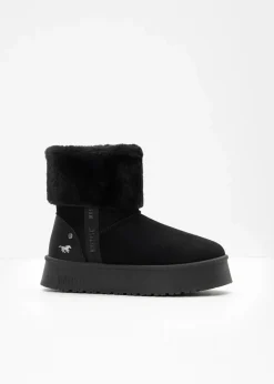 Damen Mustang High Heels|Gefütterte Winterschuhe|Plateau-Boots