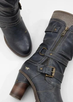 Damen Mustang High Heels|Gefütterte Winterschuhe|Stiefel