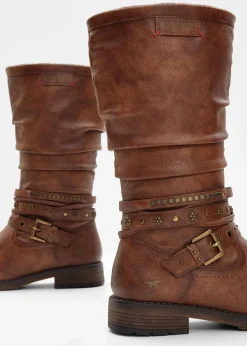 Damen Mustang High Heels|Gefütterte Winterschuhe|Stiefel