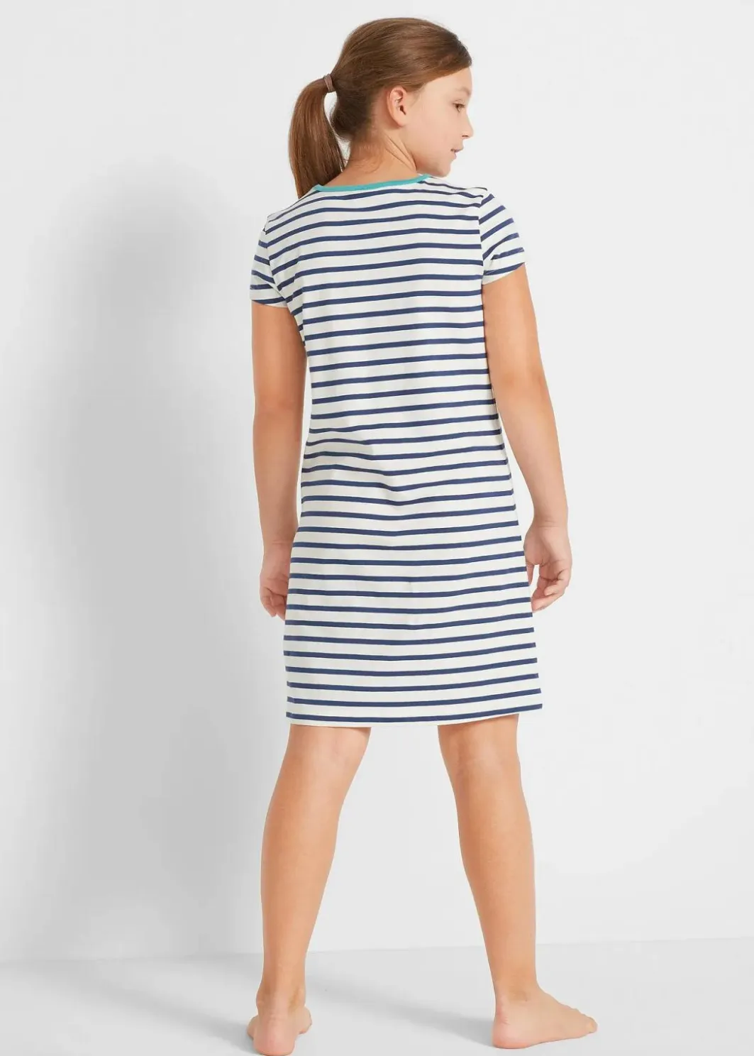 Kinder bonprix Mehrfachpacks|Mädchen·Nachtwäsche|Nachthemd aus reiner Baumwolle mit kurzen Ärmeln (2er-Pack)