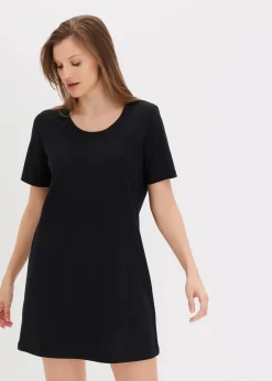 Damen bonprix Nachhaltigere Materialien|Nachtwäsche|Nachthemd mit Rückenausschnitt
