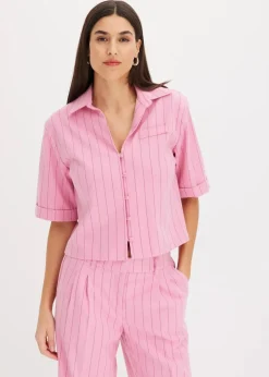 Online Nadelstreifen Hemdbluse Damen Bekleidung·Jacken & Mäntel|Blusen & Tuniken