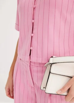 Online Nadelstreifen Hemdbluse Damen Bekleidung·Jacken & Mäntel|Blusen & Tuniken