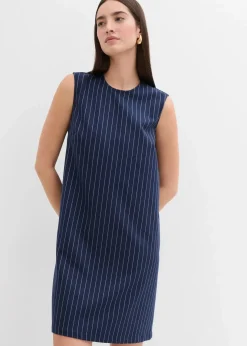 Damen bonprix Bekleidung·Pullover & Strickjacken|Kleider|Nadelstreifen Minikleid aus Viskose-Mix
