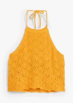 Damen bonprix Strickmode|Shirts & Tops|Neckholder Stricktop