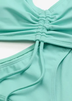 Online Neckholder-Bikini mit Raffung (2-tlg.Set) Damen Nachhaltigere Materialien|Bikinis