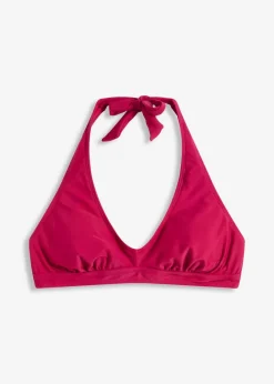Damen bonprix Nachhaltigere Materialien|Bikinis|Neckholder-Bikinioberteil mit V-Ausschnitt