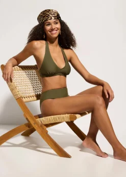 Best Neckholder-Bikinioberteil mit V-Ausschnitt Damen Nachhaltigere Materialien|Bikinis