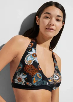 Damen bonprix Nachhaltigere Materialien|Mix & Match|Neckholder-Bikinioberteil mit tiefem Ausschnitt