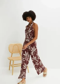 Outlet Neckholder-Jumpsuit Damen Bekleidung·Homewear|Jumpsuits
