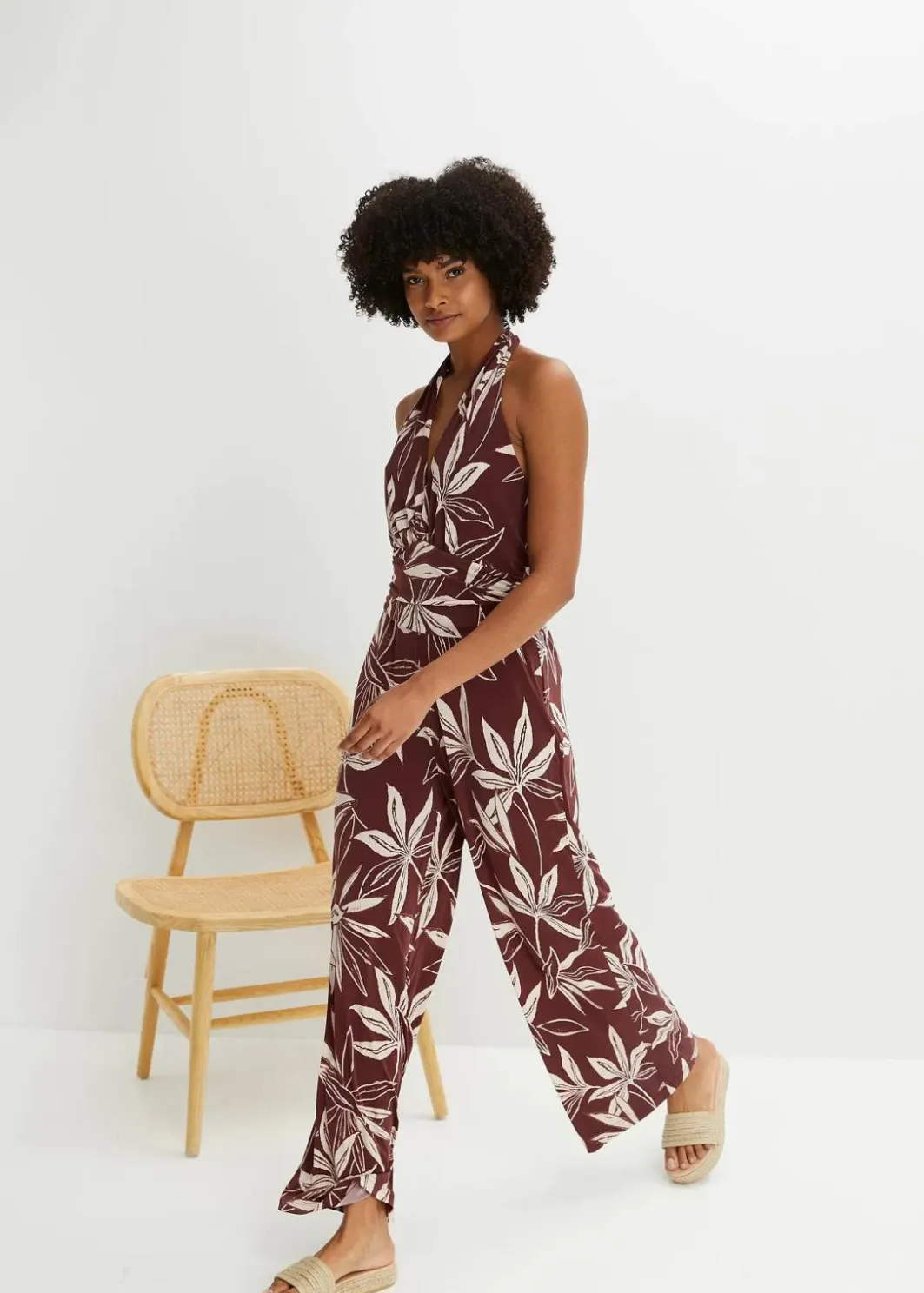 Outlet Neckholder-Jumpsuit Damen Bekleidung·Homewear|Jumpsuits