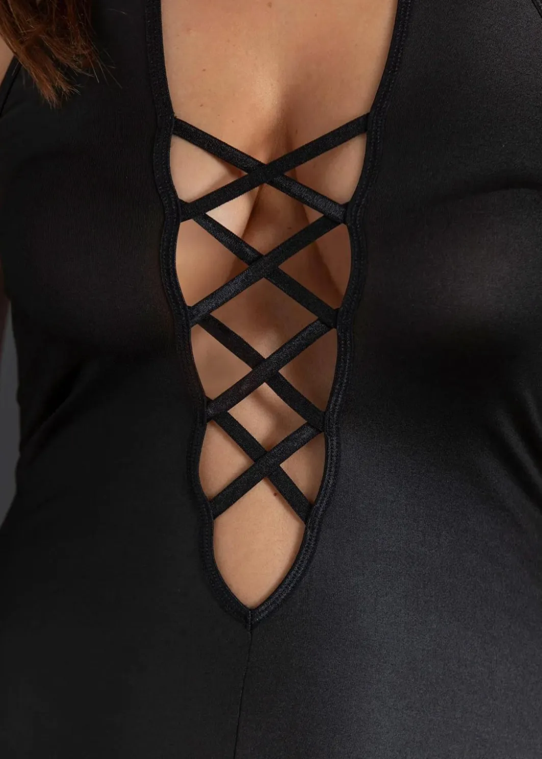 Online Neckholderkleid aus Wetlook Damen Wäsche·Erotikwäsche|Erotikwäsche