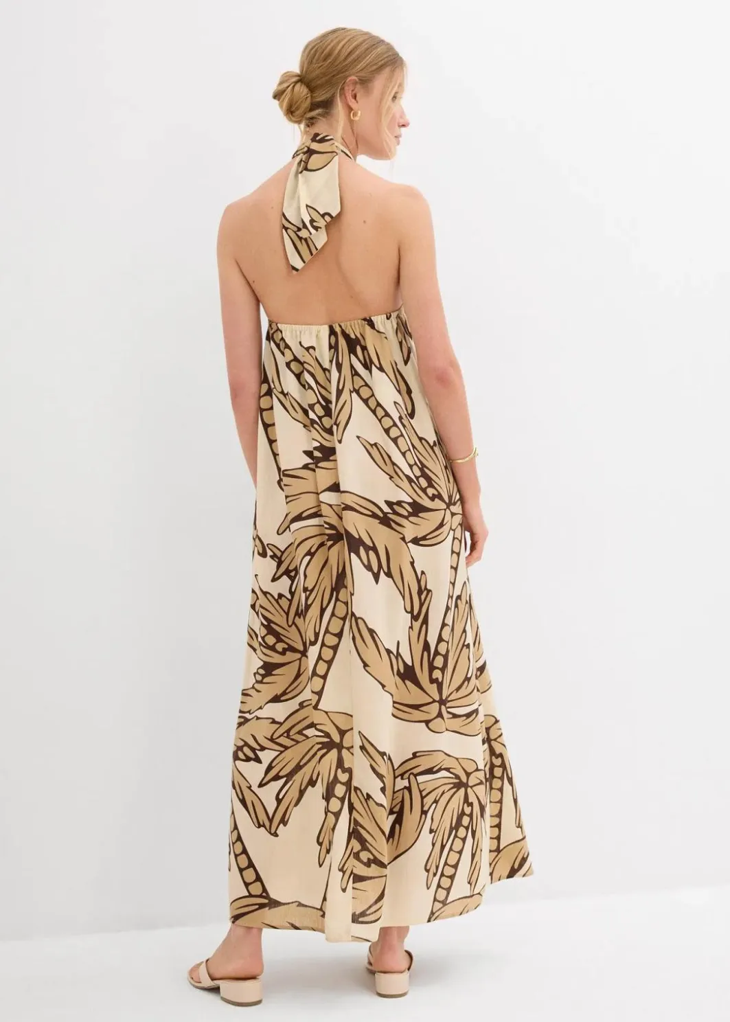 Clearance Neckholder-Kleid in A-Linie Damen Nachhaltigere Materialien|Kleider