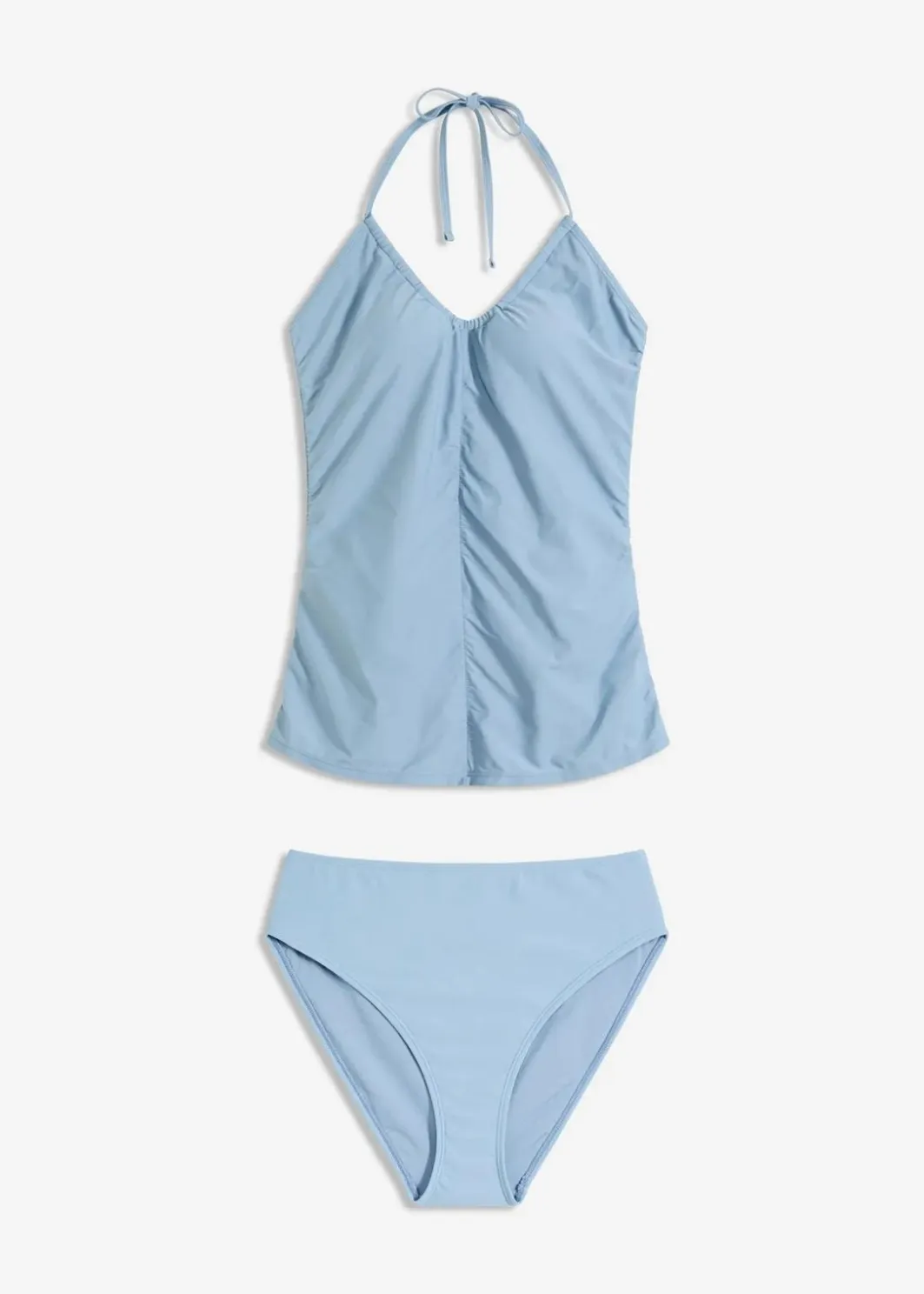 Damen bonprix Nachhaltigere Materialien|Tankinis|Neckholder-Tankini mit Raffung (2-tlg.Set)