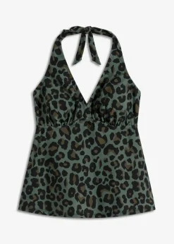 Outlet Neckholder-Tankinioberteil mit V-Ausschnitt Damen Nachhaltigere Materialien|Mix & Match