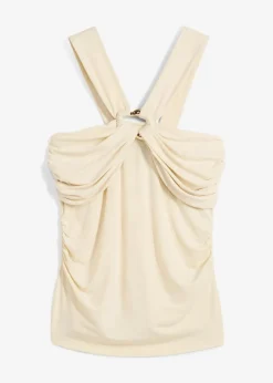 Online Neckholder-Top mit gehämmerter Deko-Schnalle Damen Shirts & Tops