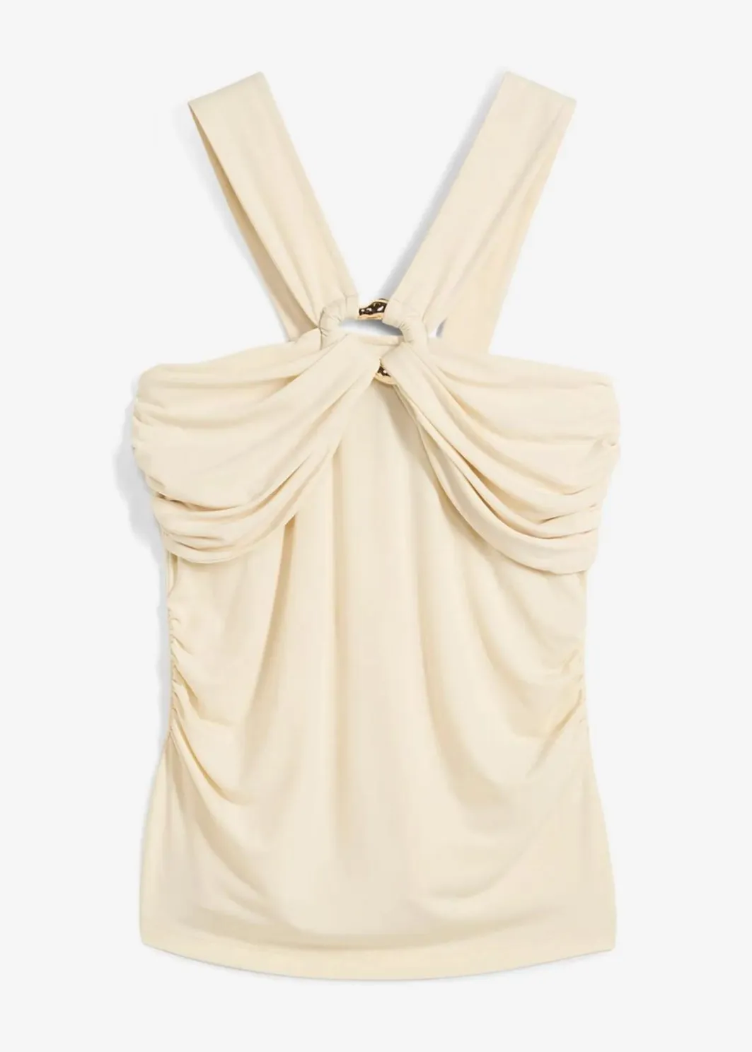 Online Neckholder-Top mit gehämmerter Deko-Schnalle Damen Shirts & Tops
