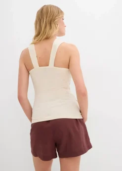 Online Neckholder-Top mit gehämmerter Deko-Schnalle Damen Shirts & Tops