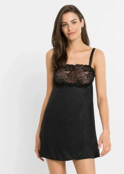 Damen bonprix Wäsche·Corsagen & Negligés|Wäsche·Dessous|Negligé mit Glanzeffekt