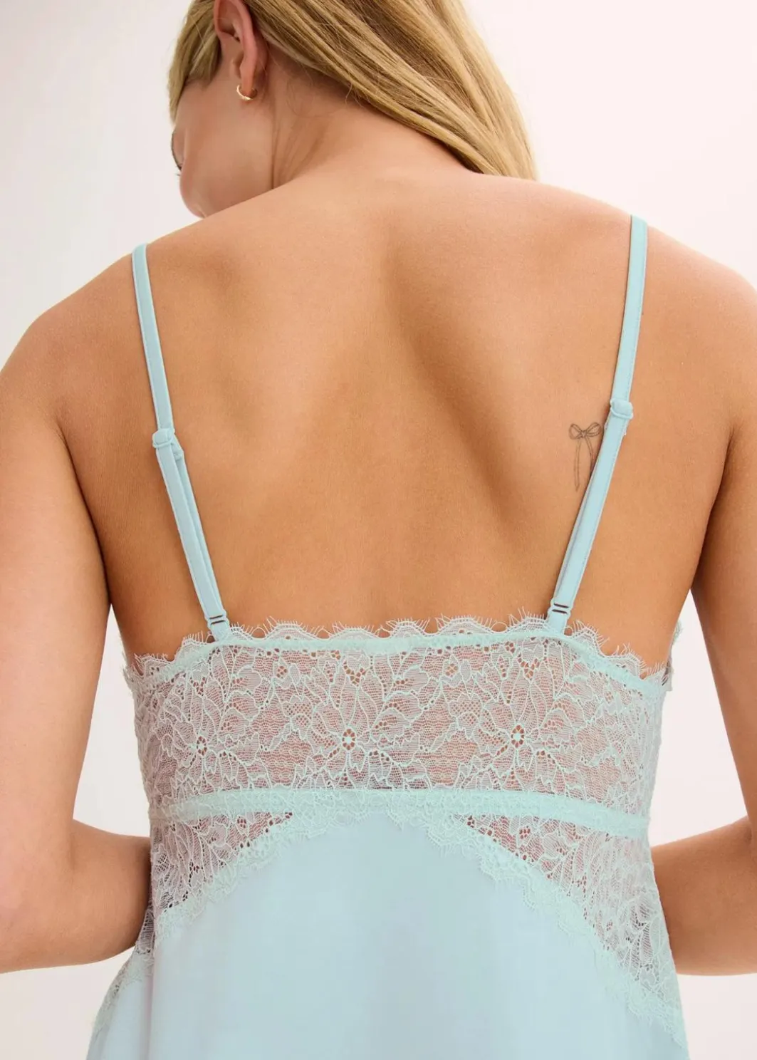 Negligé mit glänzendem Material Damen Wäsche·Corsagen & Negligés|Wäsche·Dessous