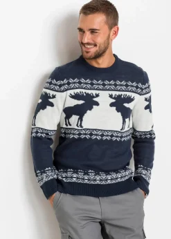 Herren bonprix Große Größen|Pullover & Strickjacken|Norweger-Pullover