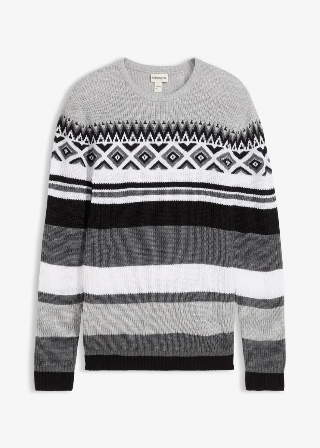 Herren bonprix Große Größen|Pullover & Strickjacken|Norweger-Pullover