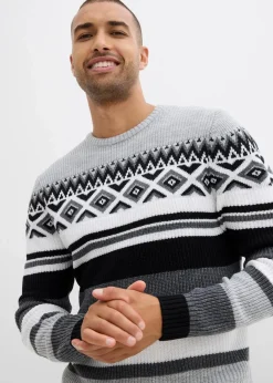 Herren bonprix Große Größen|Pullover & Strickjacken|Norweger-Pullover