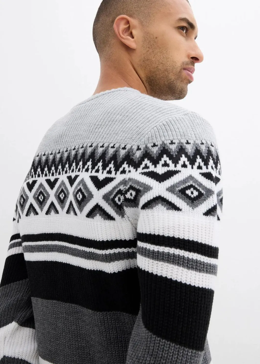 Herren bonprix Große Größen|Pullover & Strickjacken|Norweger-Pullover