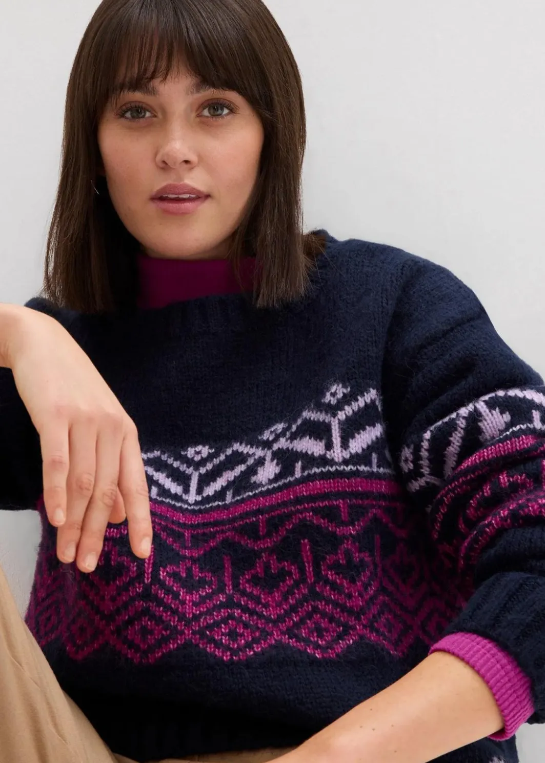 Damen bonprix Bekleidung·Umstandsmode|Pullover & Strickjacken|Norweger-Pullover