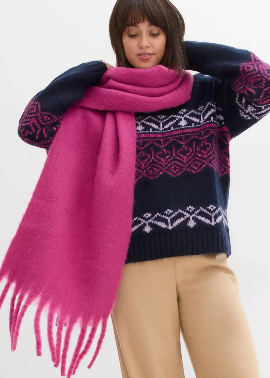 Damen bonprix Bekleidung·Umstandsmode|Pullover & Strickjacken|Norweger-Pullover