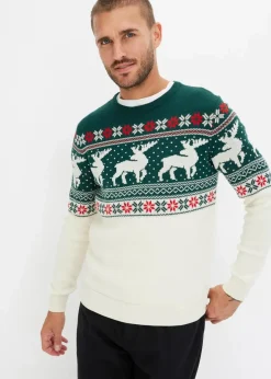 Herren bonprix Große Größen|Pullover & Strickjacken|Norweger-Pullover