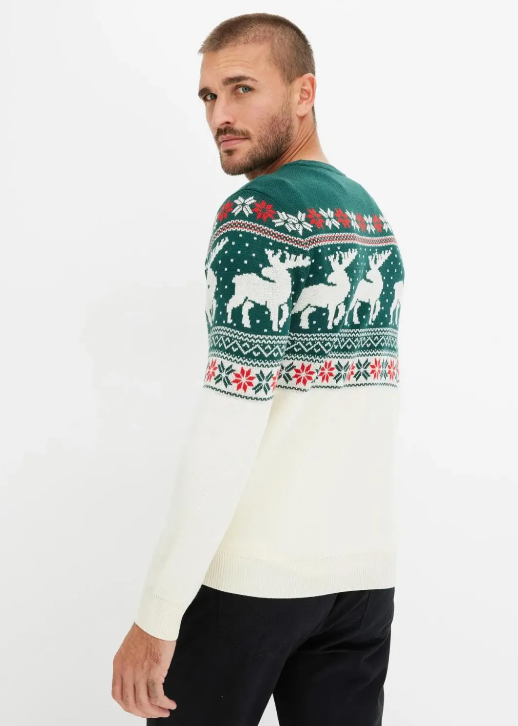 Herren bonprix Große Größen|Pullover & Strickjacken|Norweger-Pullover
