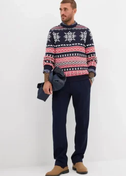 Outlet Norweger-Pullover aus weichem Baumwollmix Herren Große Größen|Pullover & Strickjacken