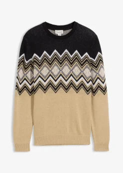 Hot Norweger-Pullover aus weichem Baumwollmix Herren Große Größen|Pullover & Strickjacken