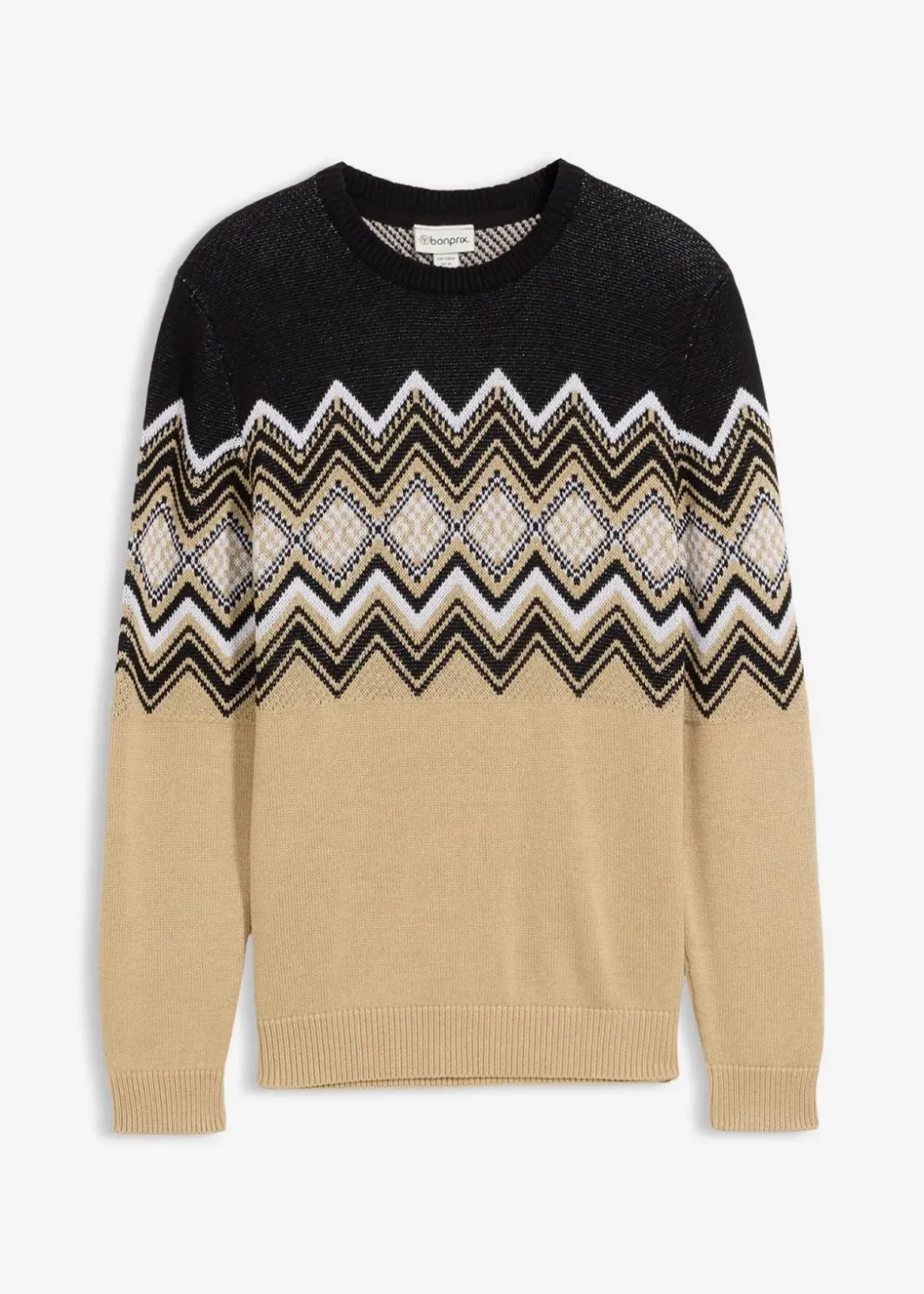 Hot Norweger-Pullover aus weichem Baumwollmix Herren Große Größen|Pullover & Strickjacken