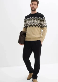 Hot Norweger-Pullover aus weichem Baumwollmix Herren Große Größen|Pullover & Strickjacken