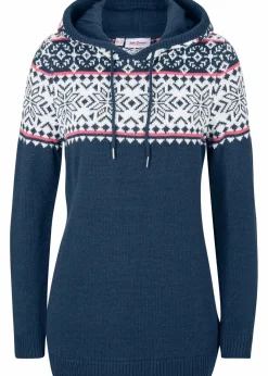 Damen bonprix Bekleidung·Umstandsmode|Bekleidung·Jeans|Norweger-Pullover mit Kapuze