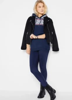 Damen bonprix Bekleidung·Umstandsmode|Bekleidung·Jeans|Norweger-Pullover mit Kapuze