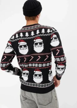 Norweger-Pullover mit recycelter Baumwolle Herren Pullover & Strickjacken|Große Größen