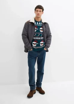 Herren bonprix Große Größen|Pullover & Strickjacken|Norweger-Pullover mit recycelter Baumwolle