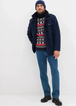 Herren bonprix Große Größen|Pullover & Strickjacken|Norweger-Pullover mit Rollkragen