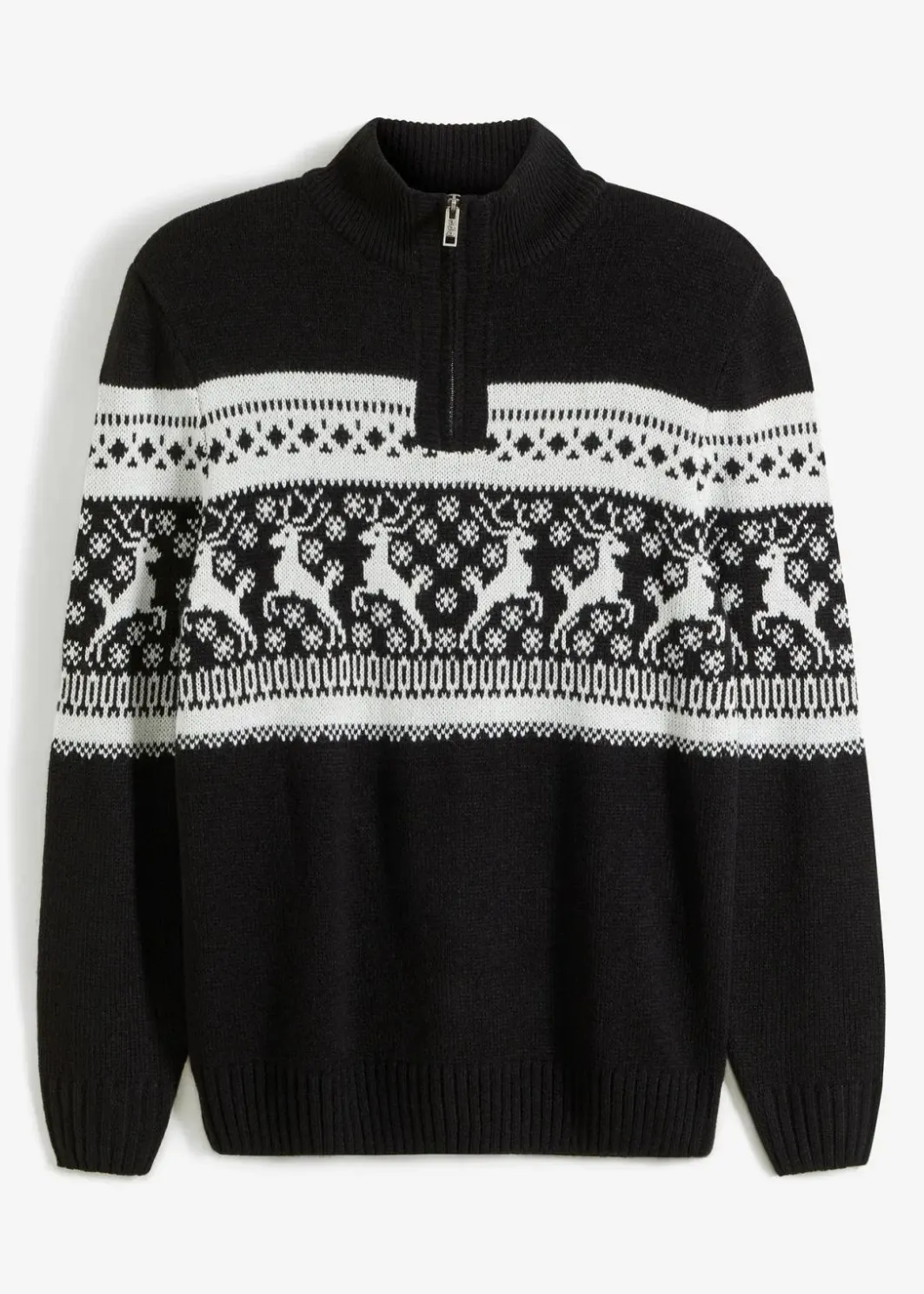 New Norweger-Pullover mit Troyerkragen Herren Große Größen|Pullover & Strickjacken