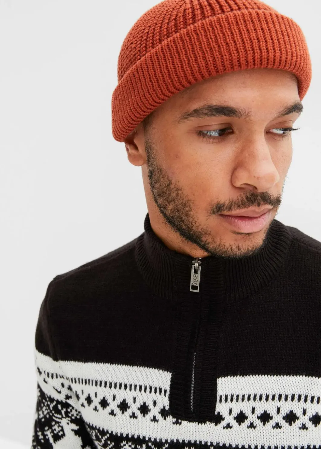 New Norweger-Pullover mit Troyerkragen Herren Große Größen|Pullover & Strickjacken