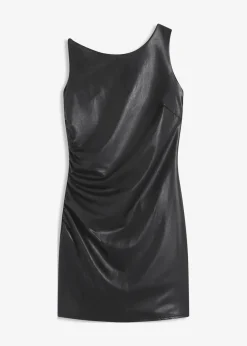 New Offshoulder Minikleid in Lederimitat Damen Kleider