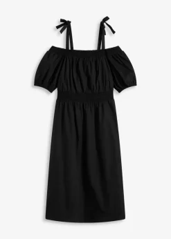 Damen bonprix Bekleidung·Pullover & Strickjacken|Kleider|Off-Shoulder-Kleid aus reiner Bio-Baumwolle