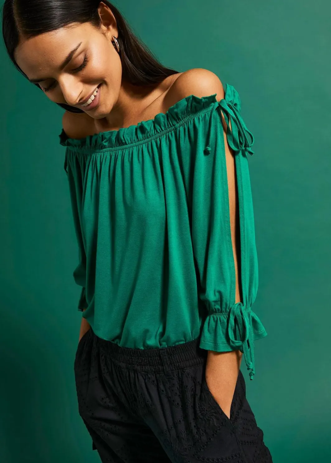 Outlet Off-Shoulder-Shirt Damen Shirts & Tops