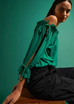 Outlet Off-Shoulder-Shirt Damen Shirts & Tops